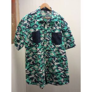 Enyce a Sean Combs co. , camo short sleeve, button-down shirt size 3XL